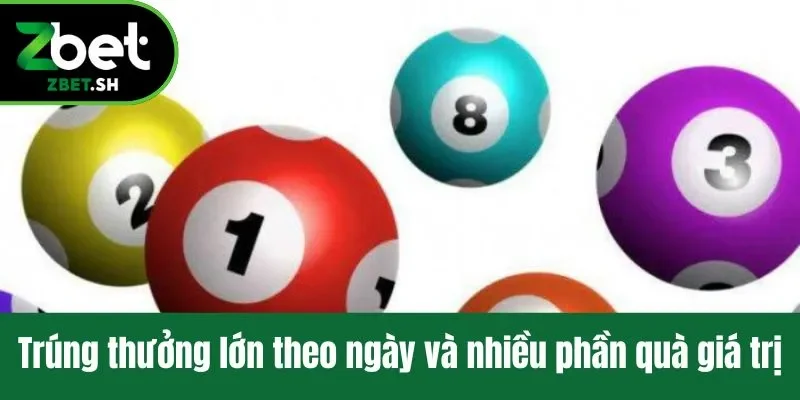 Trúng thưởng lớn theo ngày và nhiều phần quà giá trị